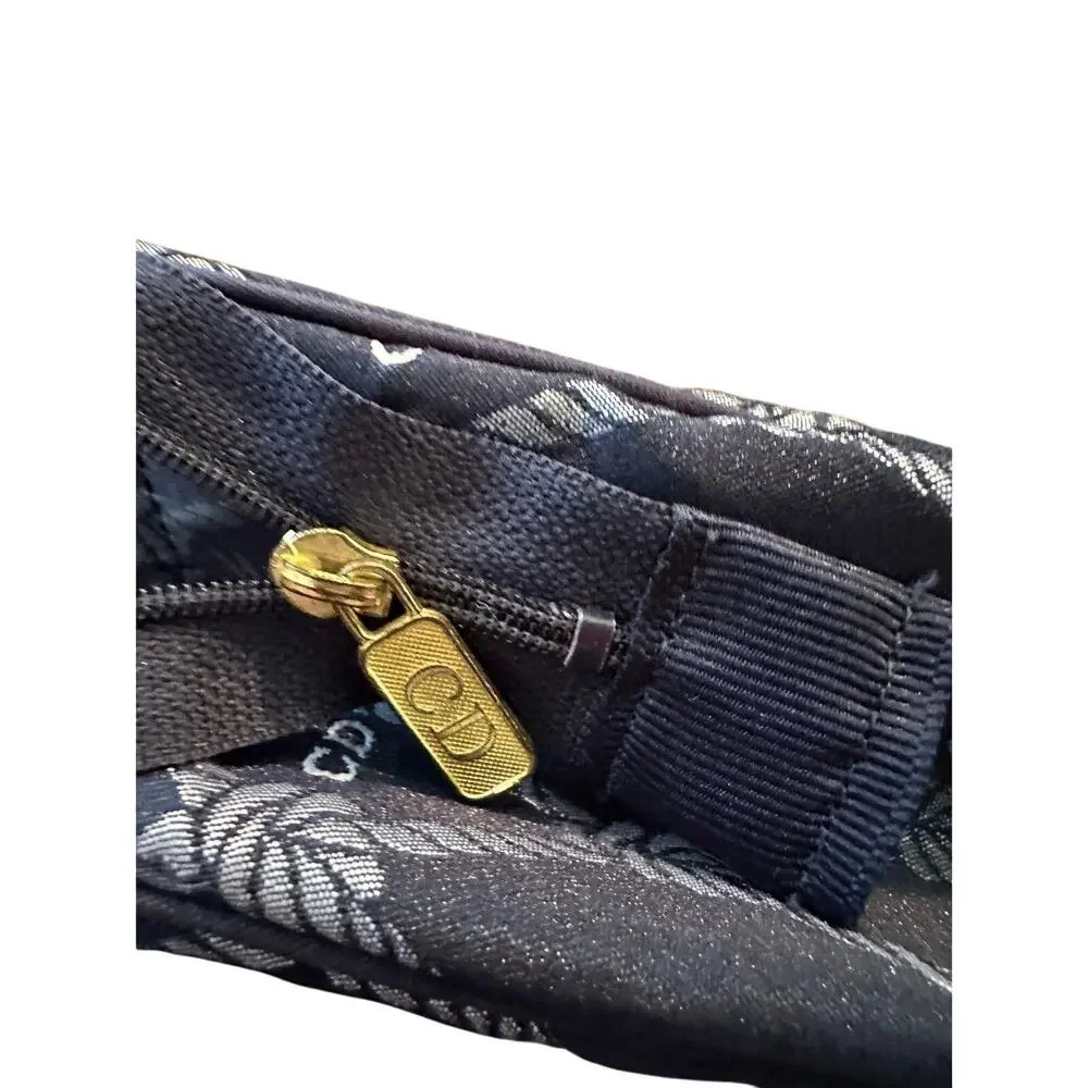 Vintage Christian Dior Blue & white nautical Pouch Make Up toiletry Bag travel - Picture 13 of 16